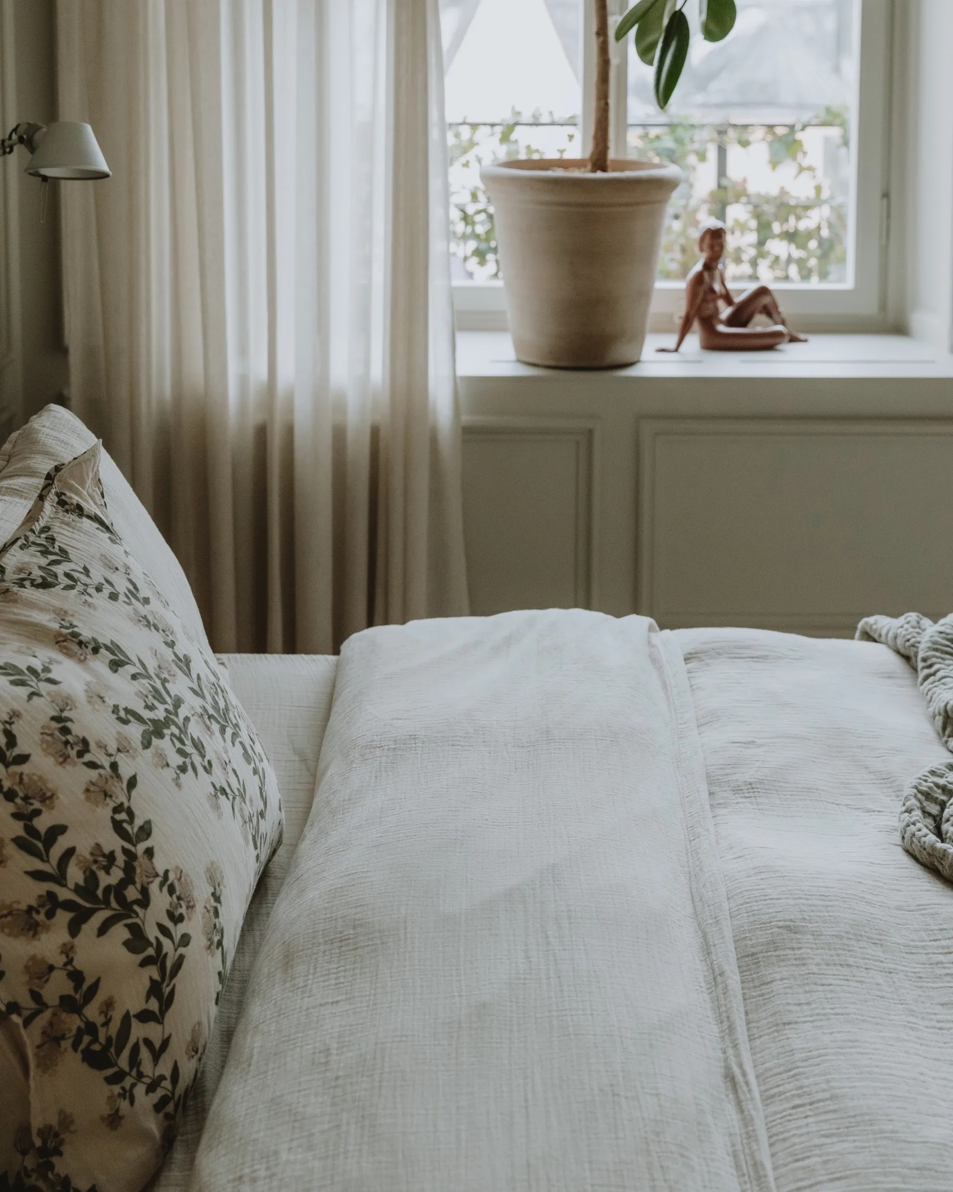 Housse de couette Eggshell Muslin double, 240x220 cm Garbo&Friends