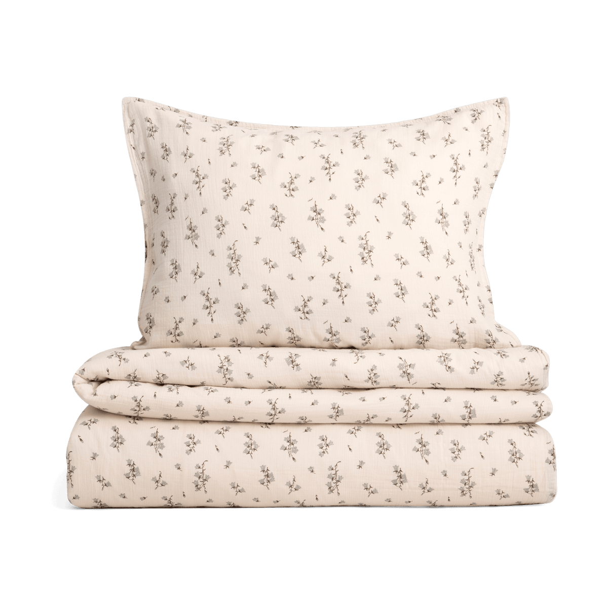 Garbo&Friends Housse de couette et taie d'oreiller Bluebell Muslin 140x200 cm/50x70 cm