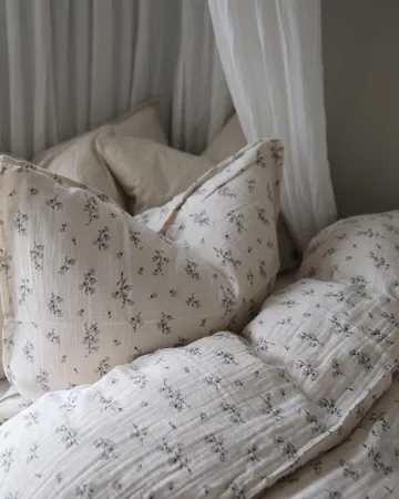 Housse de couette et taie d'oreiller Bluebell Muslin - 140x200 cm/50x75 cm - Garbo&Friends