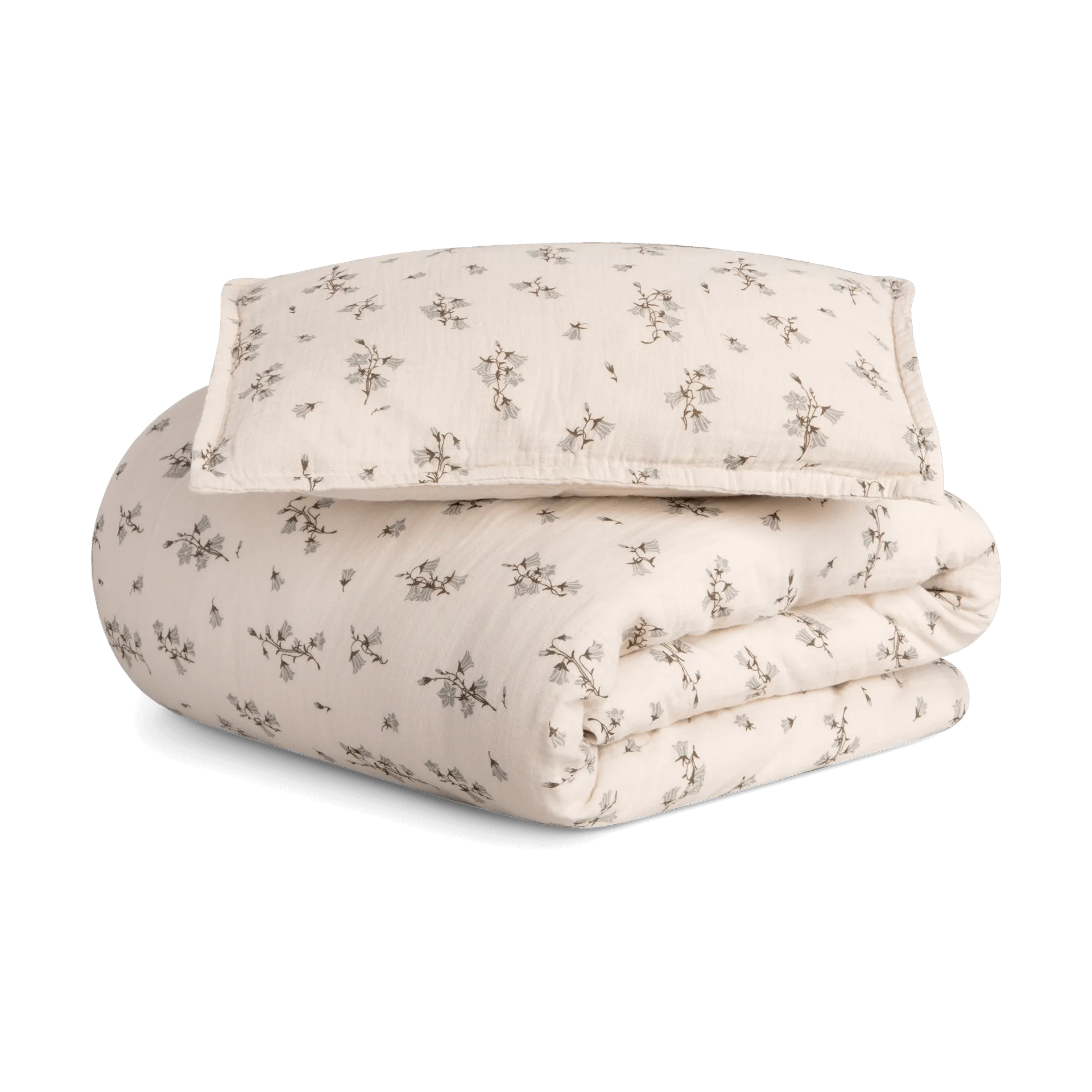 Housse de couette et taie d'oreiller Bluebell Muslin baby, 70x100 cm/40x45 cm Garbo&Friends
