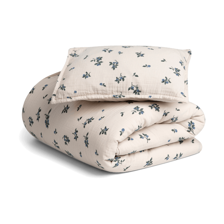 Housse de couette et taie d'oreiller Blueberry Muslin baby - 70x100 cm/40x45 cm - Garbo&Friends