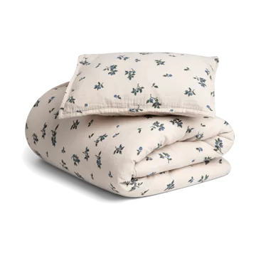 Housse de couette et taie d'oreiller Blueberry Muslin baby - 70x80 cm/28x35 cm - Garbo&Friends