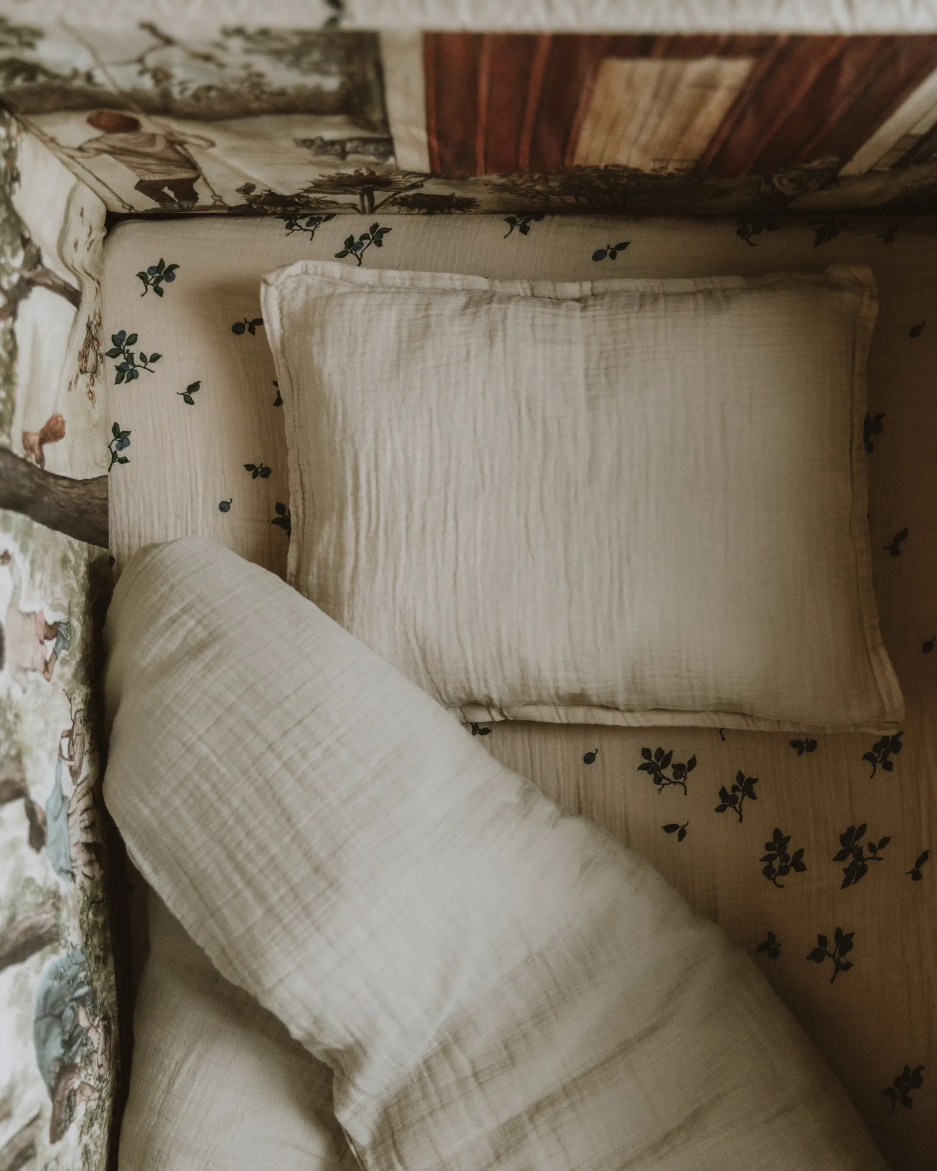 Housse de couette et taie d'oreiller Eggshell Muslin junior, 100x130 cm/35x55 cm Garbo&Friends