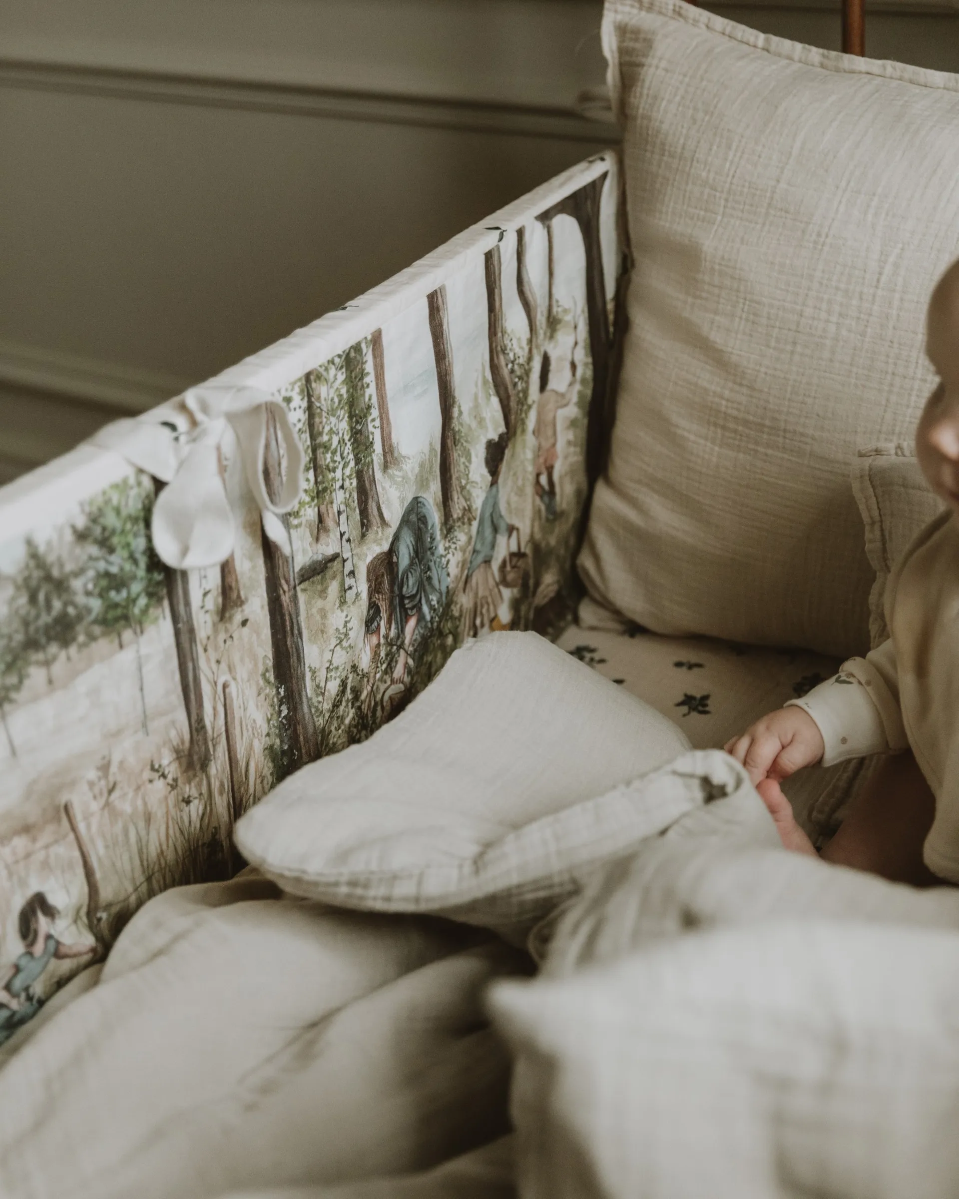 Housse de couette et taie d'oreiller Eggshell Muslin junior, 100x130 cm/35x55 cm Garbo&Friends