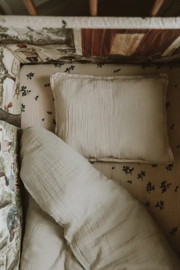 Housse de couette et taie d'oreiller Eggshell Muslin junior - 100x140 cm/40x60 cm - Garbo&Friends