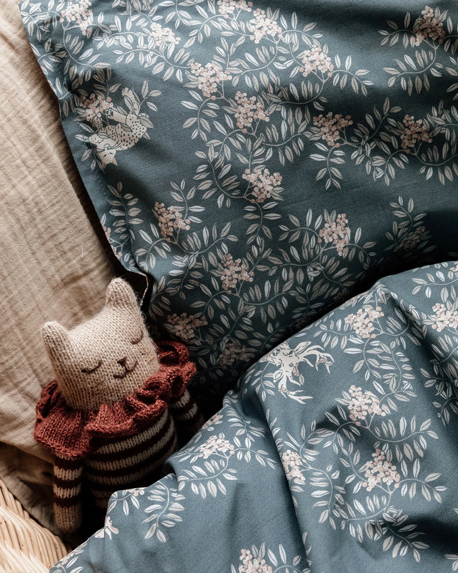 Housse de couette et taie d'oreiller Fauna Forest baby, 70x100 cm/40x45 cm Garbo&Friends