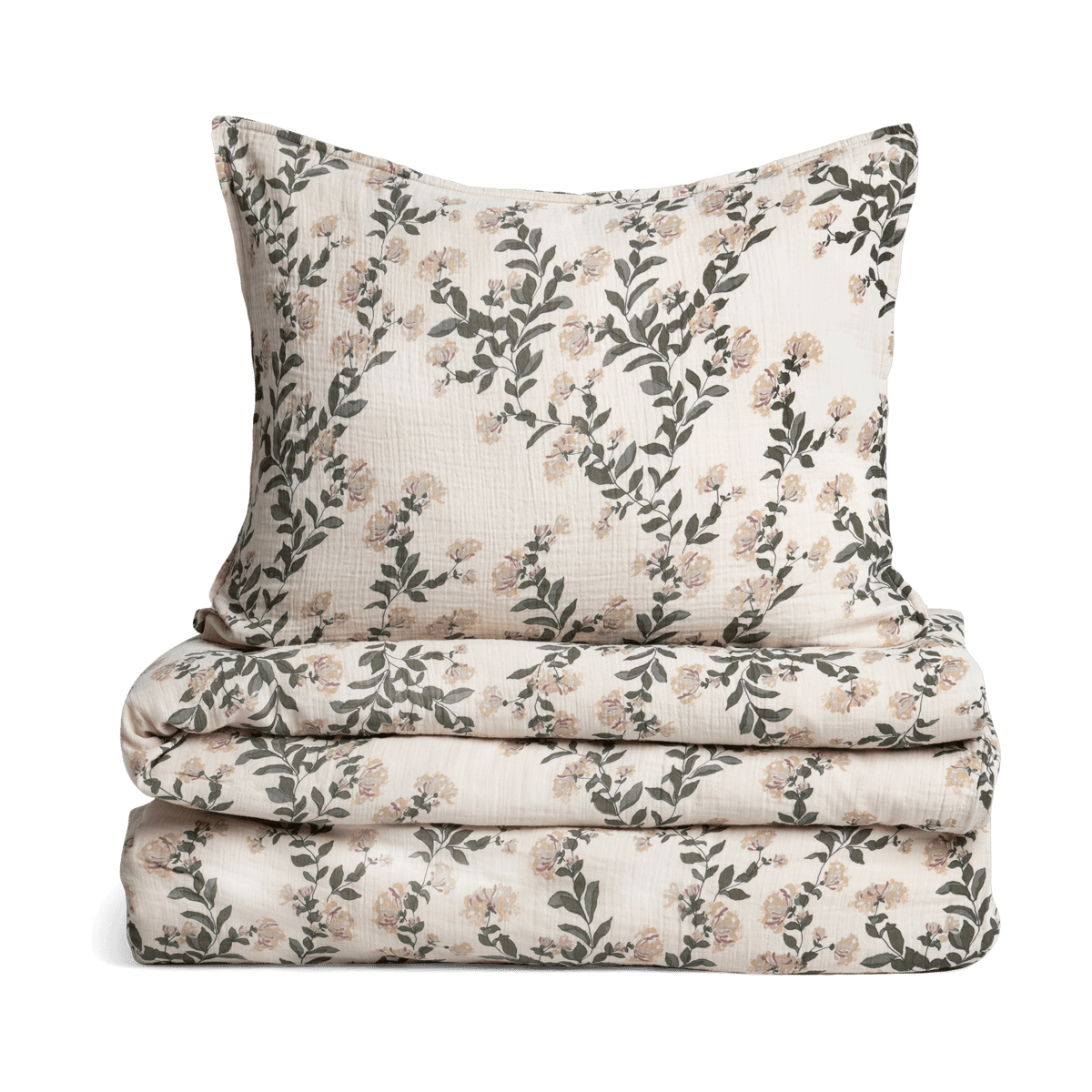 Garbo&Friends Housse de couette et taie d'oreiller Honeysuckle Muslin 150x210 cm/50x60 cm