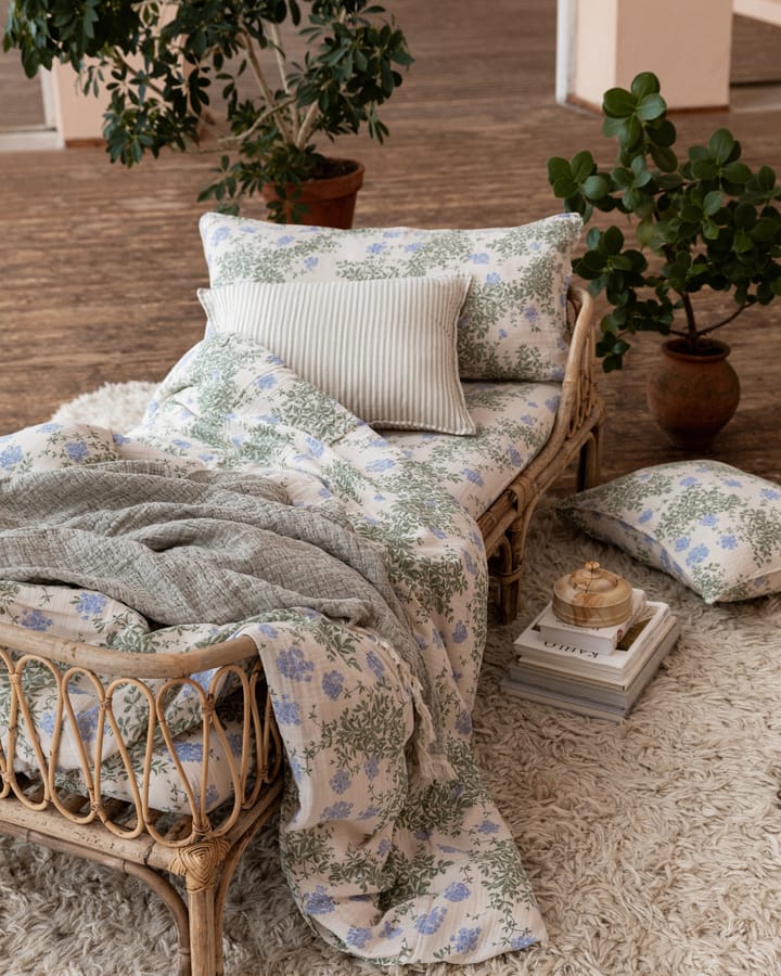 Housse de couette et taie d'oreiller Plumbago Muslin - 140x200 cm/50x70 cm - Garbo&Friends