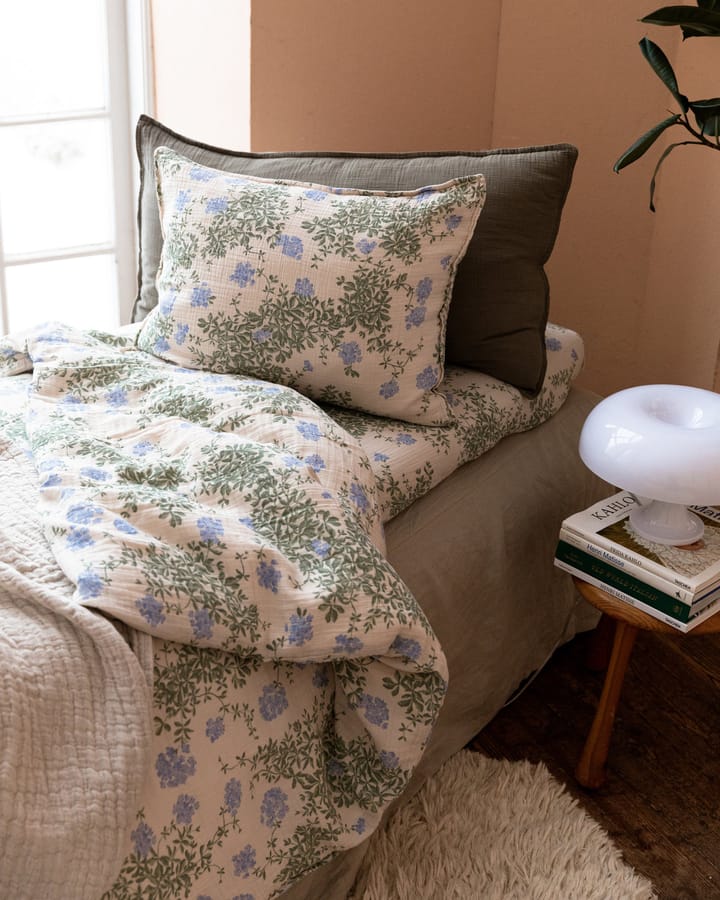 Housse de couette et taie d'oreiller Plumbago Muslin, 140x200 cm/50x70 cm Garbo&Friends
