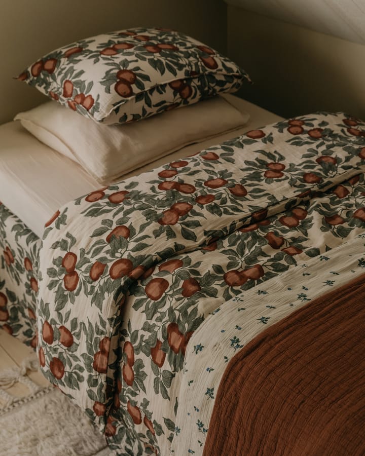 Housse de couette et taie d'oreiller Pomme Muslin, 140x200 cm/50x70 cm Garbo&Friends