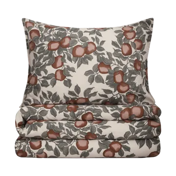 Housse de couette et taie d'oreiller Pomme Muslin - 150x210 cm/50x60 cm - Garbo&Friends