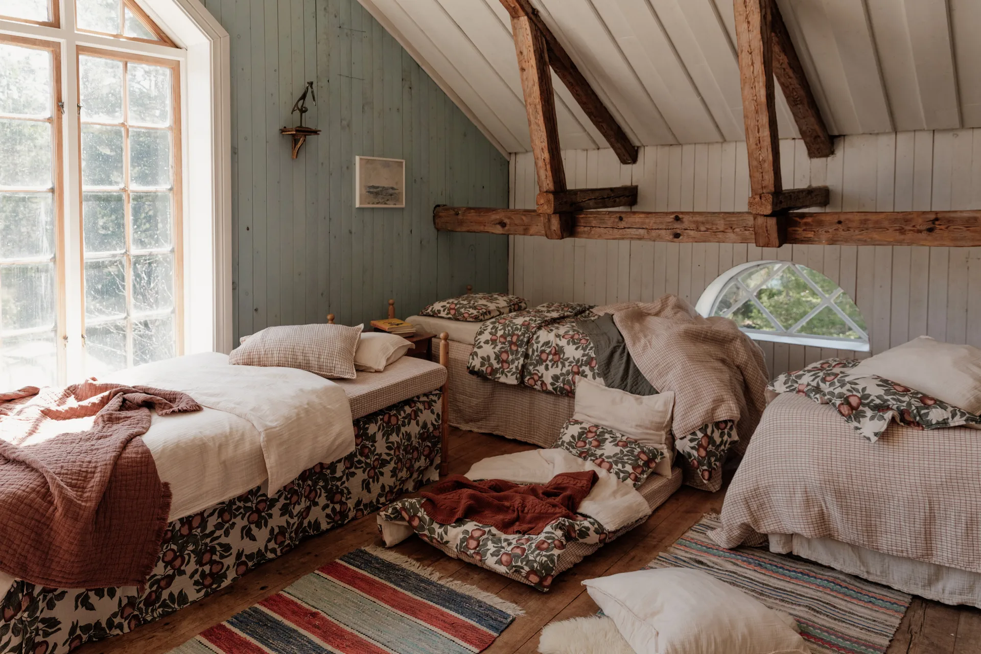 Housse de couette et taie d'oreiller Pomme Muslin baby, 70x100 cm/40x45 cm Garbo&Friends