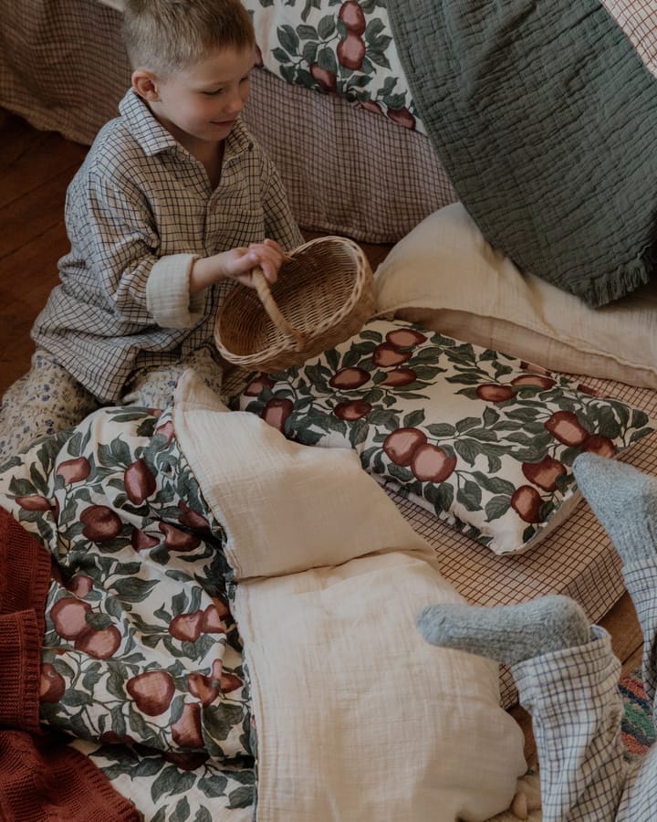 Housse de couette et taie d'oreiller Pomme Muslin junior, 100x140 cm/40x60 cm Garbo&Friends