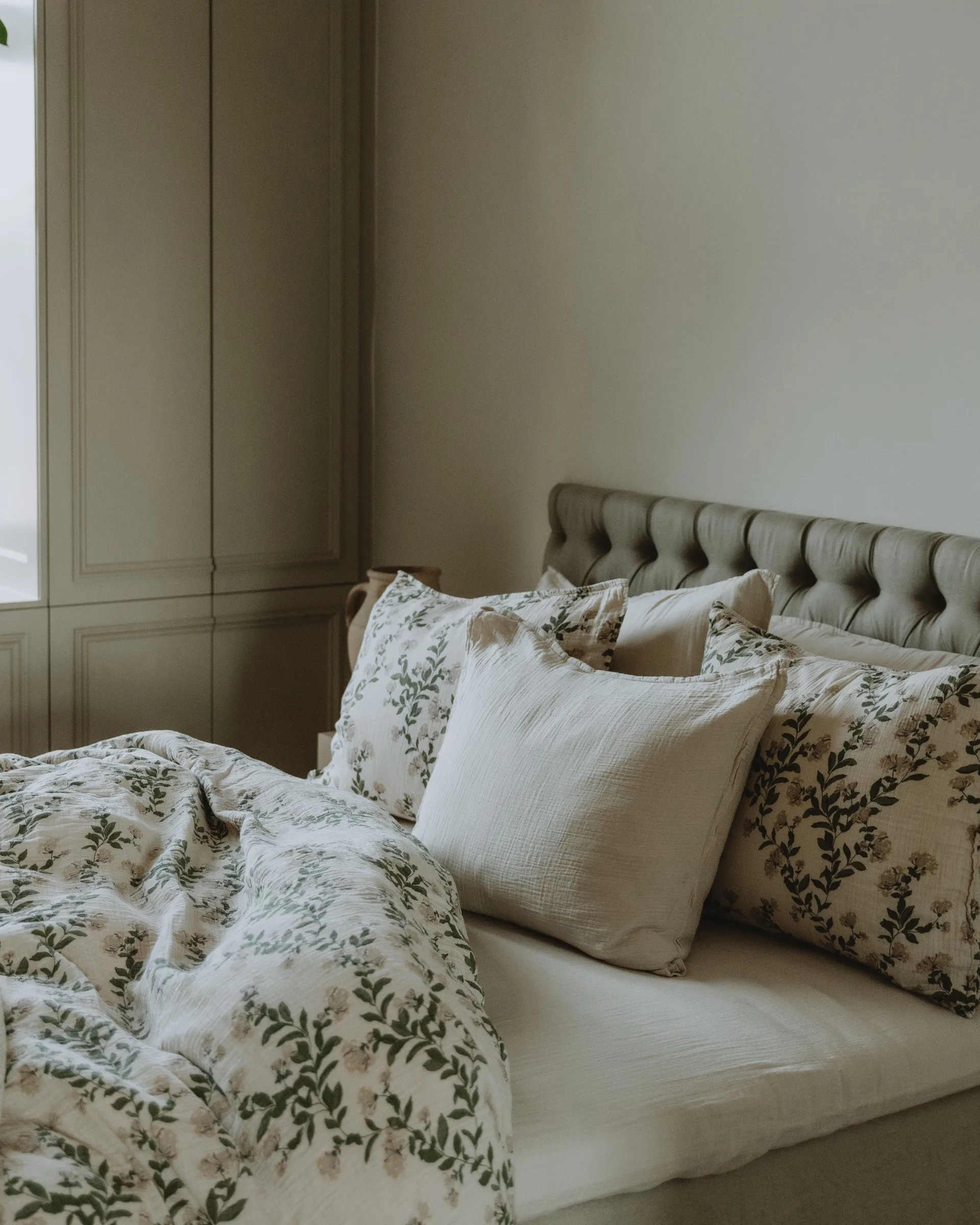 Housse de couette Honeysuckle Muslin double, 220x220 cm Garbo&Friends