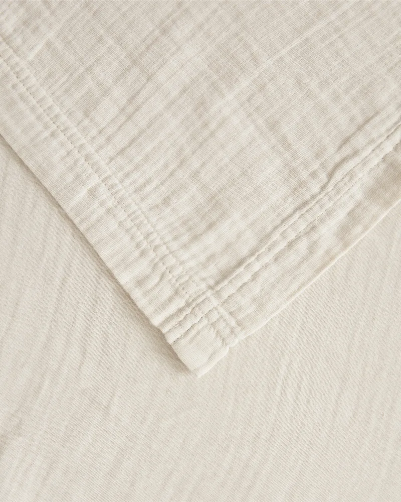 Jupe de lit Muslin, Coquille d'œuf, 160x200x53 cm Garbo&Friends