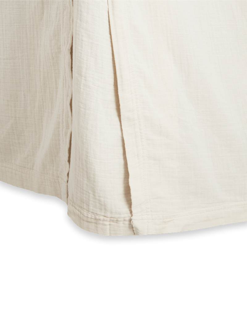 Garbo&Friends Jupe de lit Muslin Coquille d'œuf, 180x200x53 cm