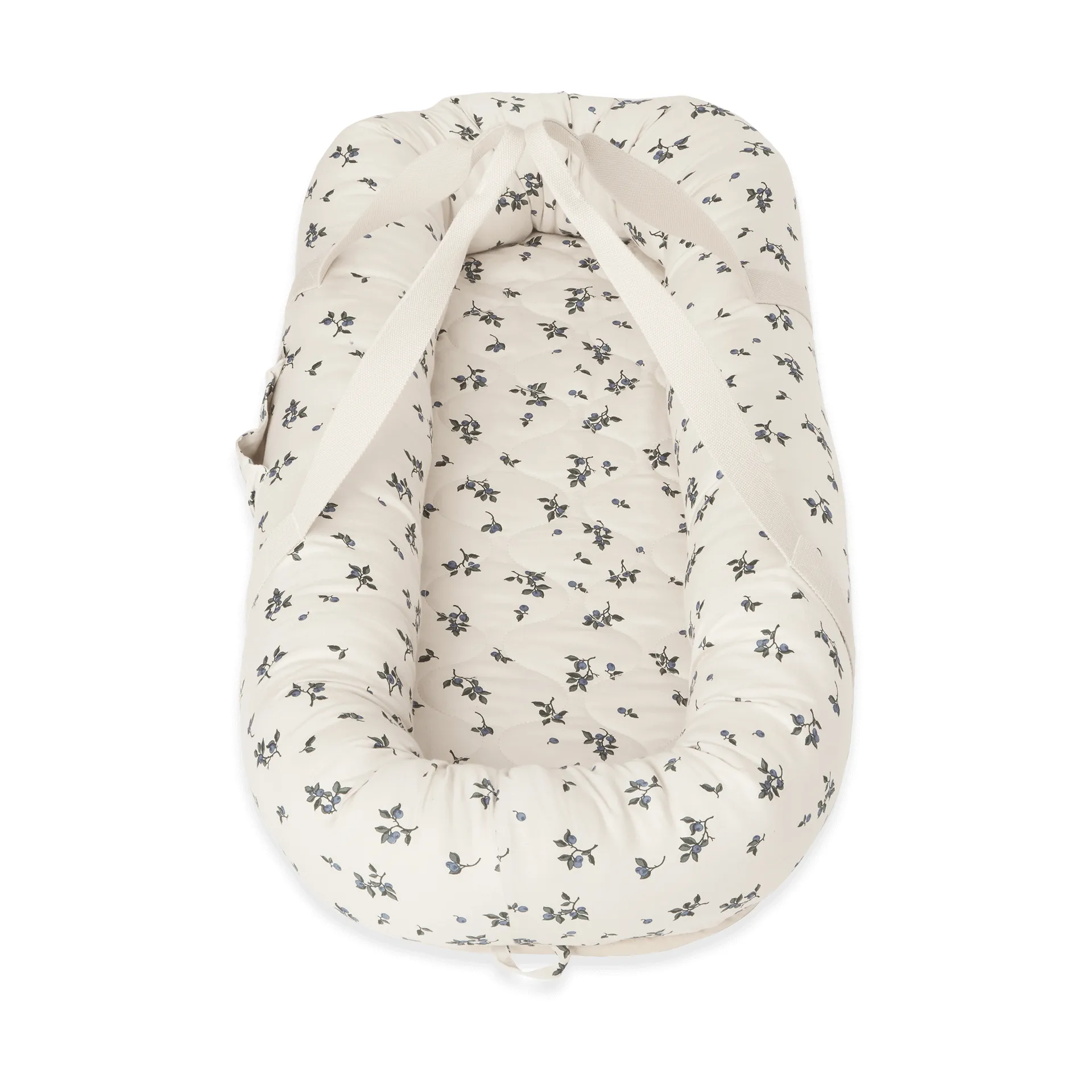 Nid d'ange pour bébé Blueberry matelassé en satin, 43x87x16 cm Garbo&Friends