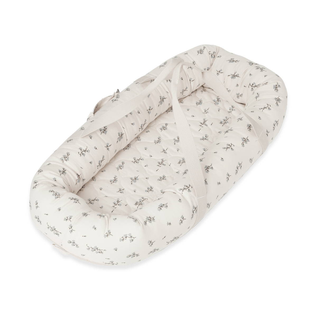 Garbo&Friends Nid pour bébé Bluebell matelassé en satin 43x87x16 cm