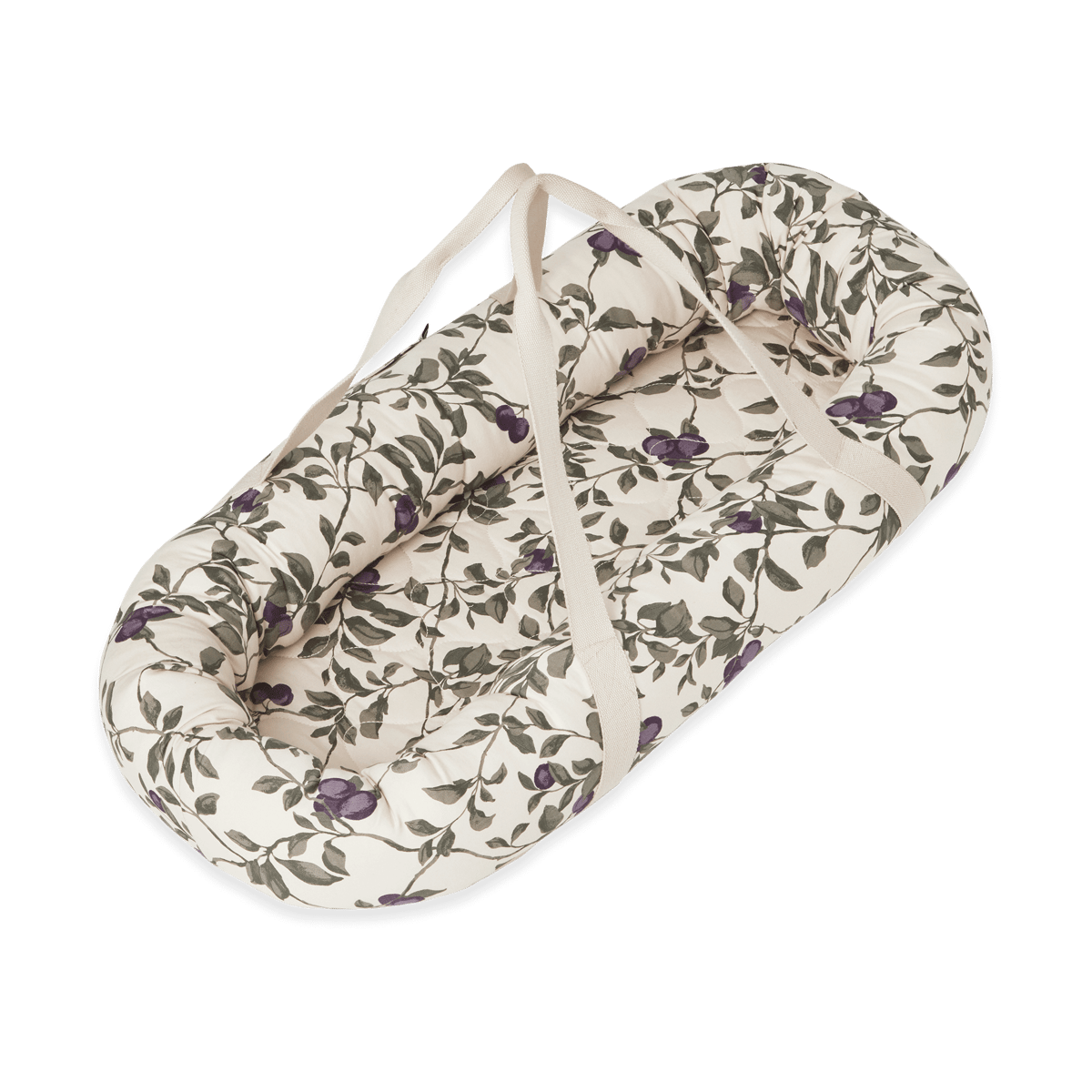 Garbo&Friends Nid pour bébé Plum matelassé en satin 43x87x16cm