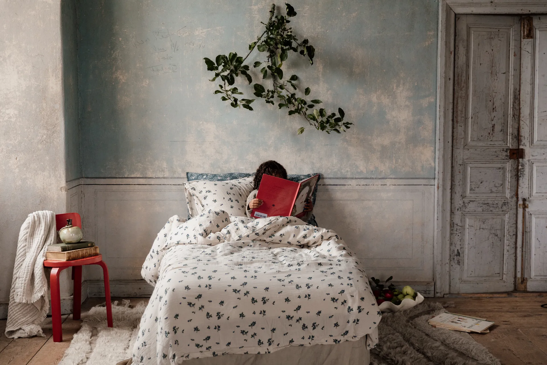 Oreiller Blueberry Muslin, 50x70 cm Garbo&Friends