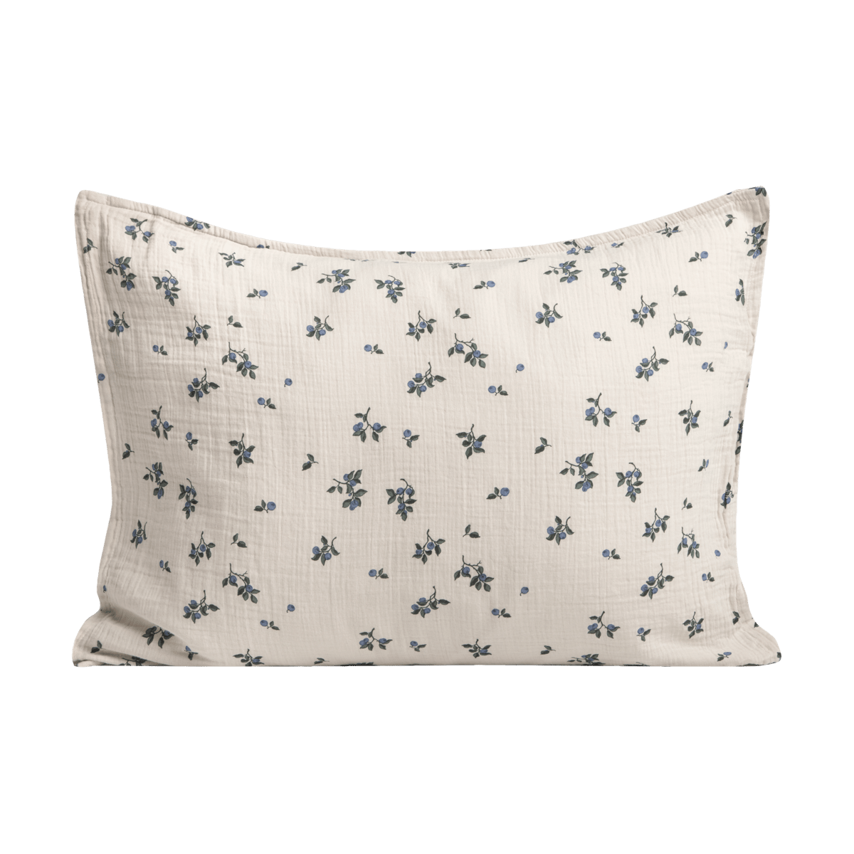 Garbo&Friends Oreiller Blueberry Muslin 50x75cm | Design Scandinave | Taies d'oreiller | Beige