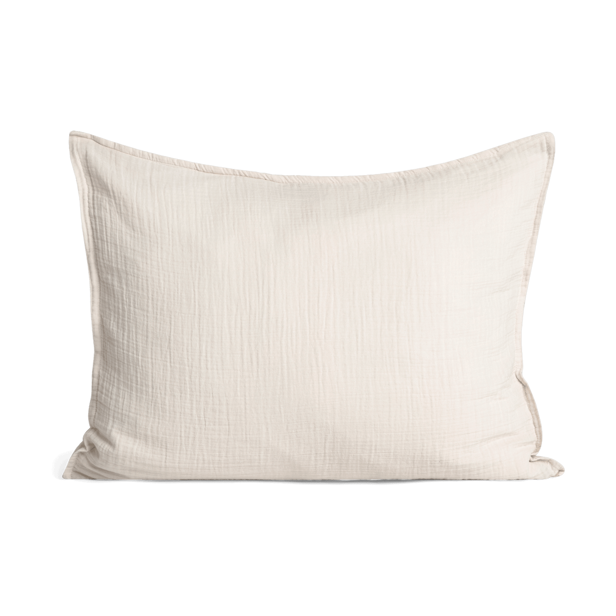 Garbo&Friends Oreiller Eggshell Muslin 50x70 cm | Design Scandinave | Taies d'oreiller | Beige