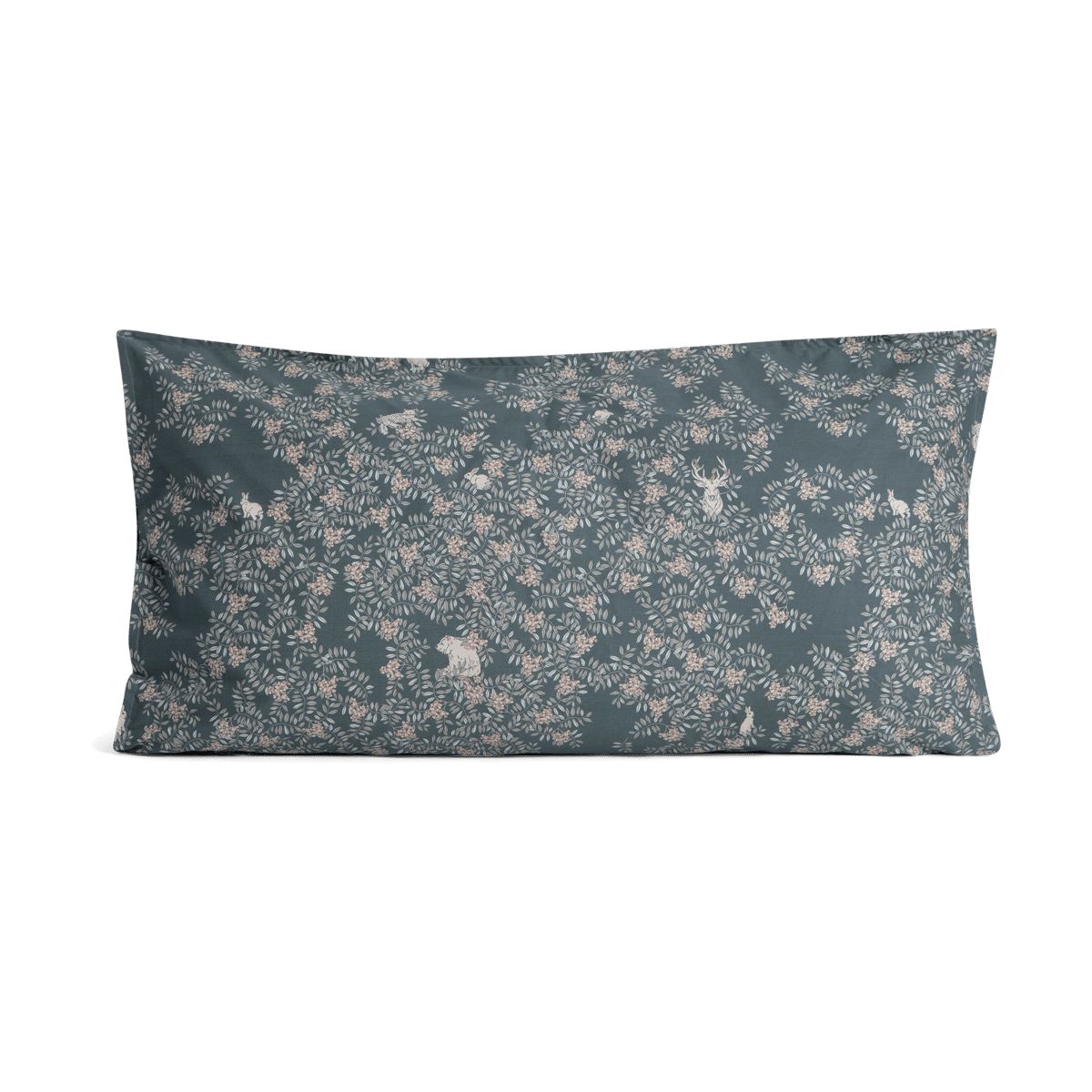 Garbo&Friends Oreiller Fauna Forest 50x90 cm | Design Scandinave | Taies d'oreiller | Vert