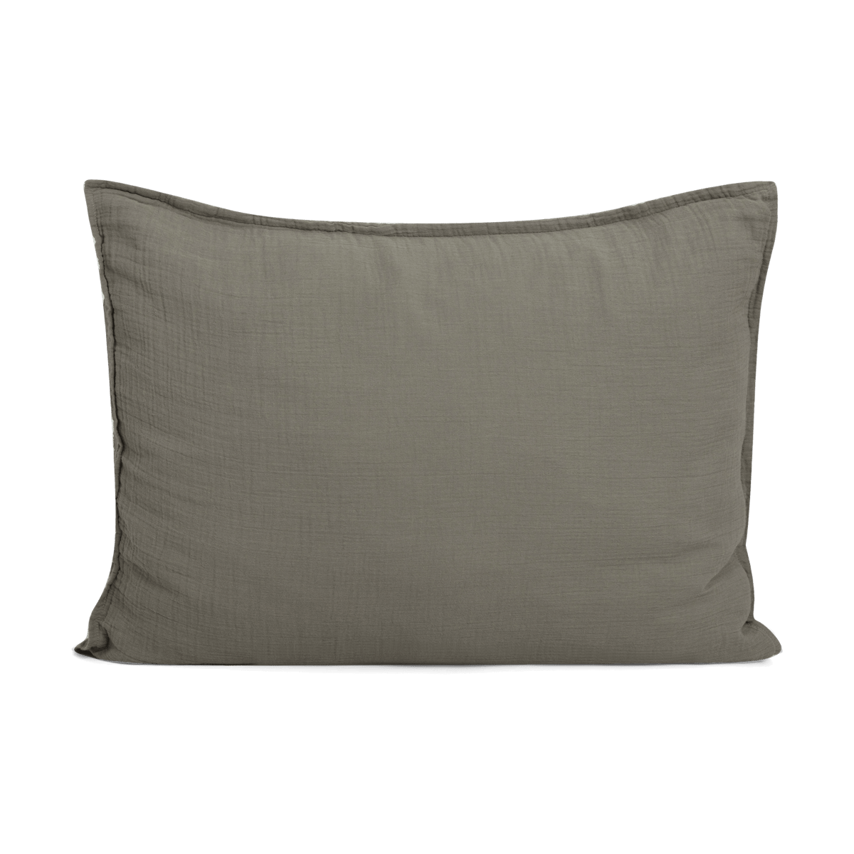 Garbo&Friends Oreiller Geranium Muslin 50x70 cm | Design Scandinave | Taies d'oreiller | Vert