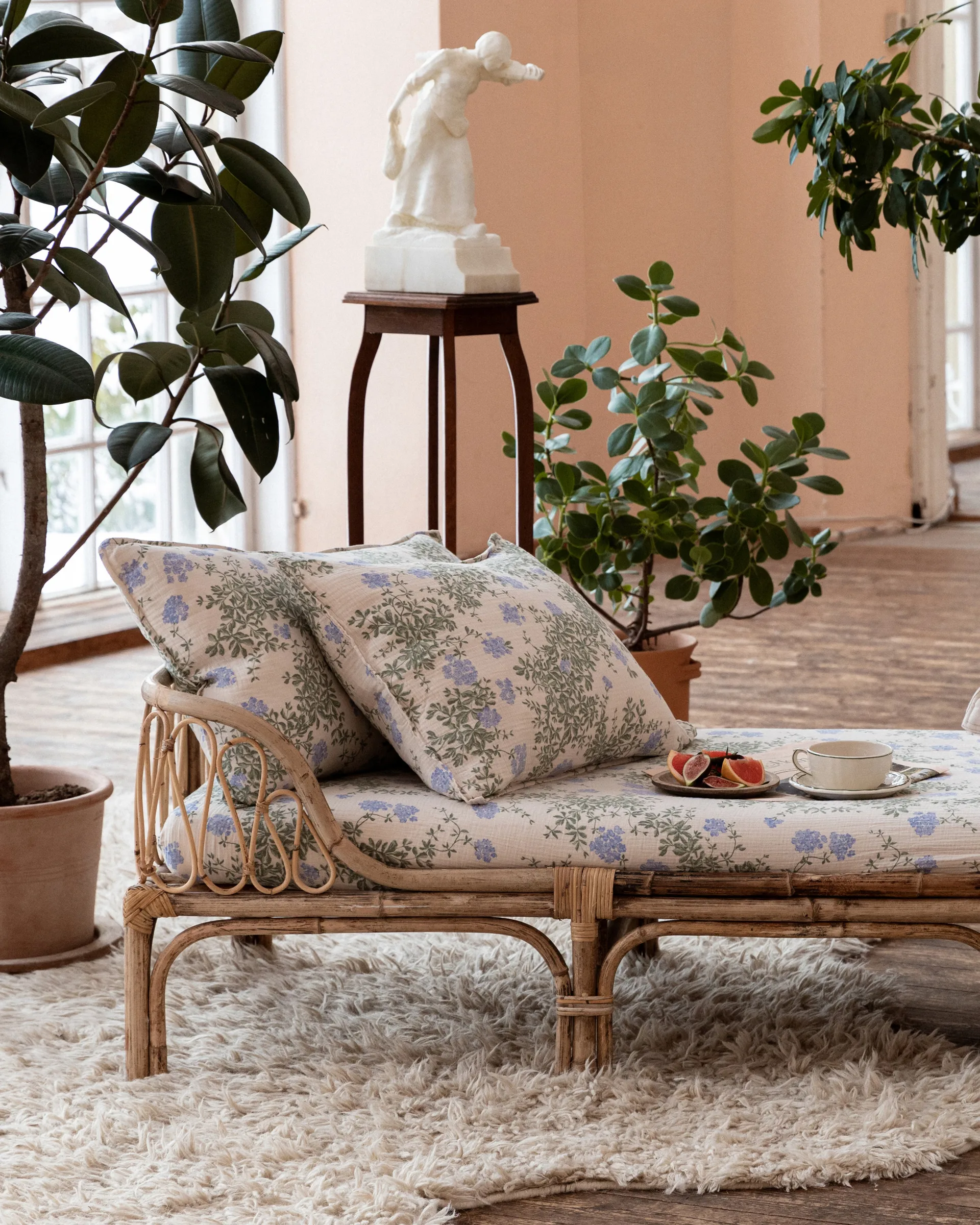 Oreiller Plumbago Muslin, 50x60 cm Garbo&Friends