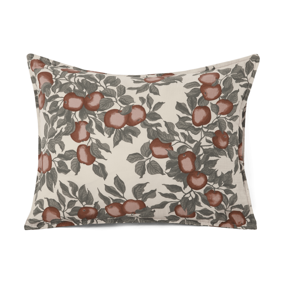 Garbo&Friends Oreiller Pomme Muslin 50x70 cm | Design Scandinave | Taies d'oreiller | Beige