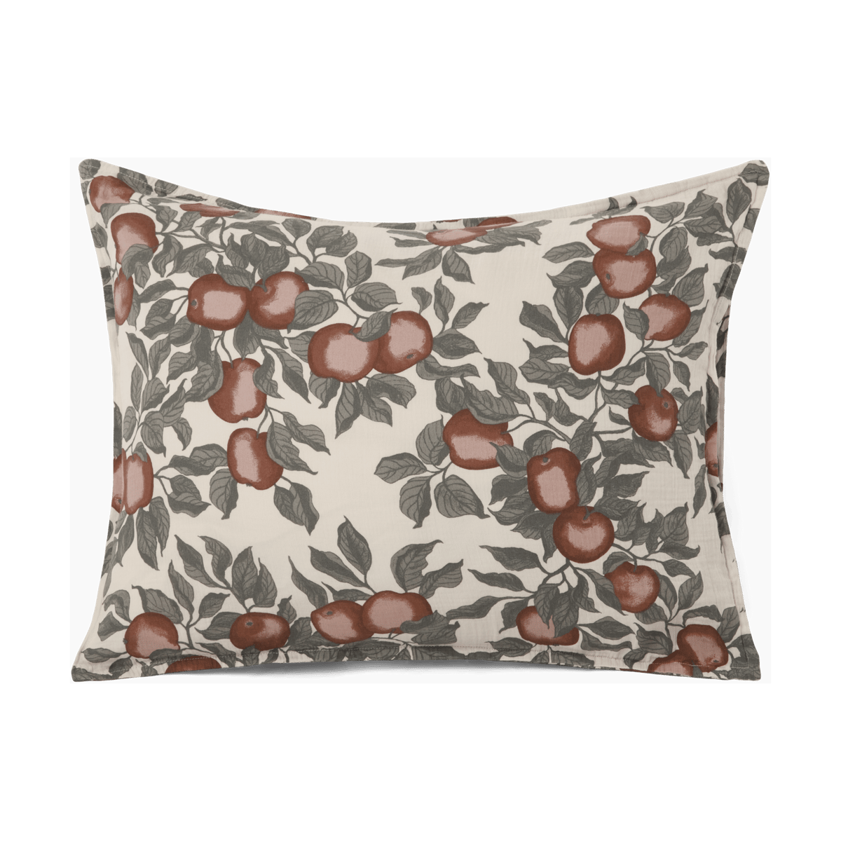 Garbo&Friends Oreiller Pomme Muslin 50x75 cm | Design Scandinave | Taies d'oreiller | Beige