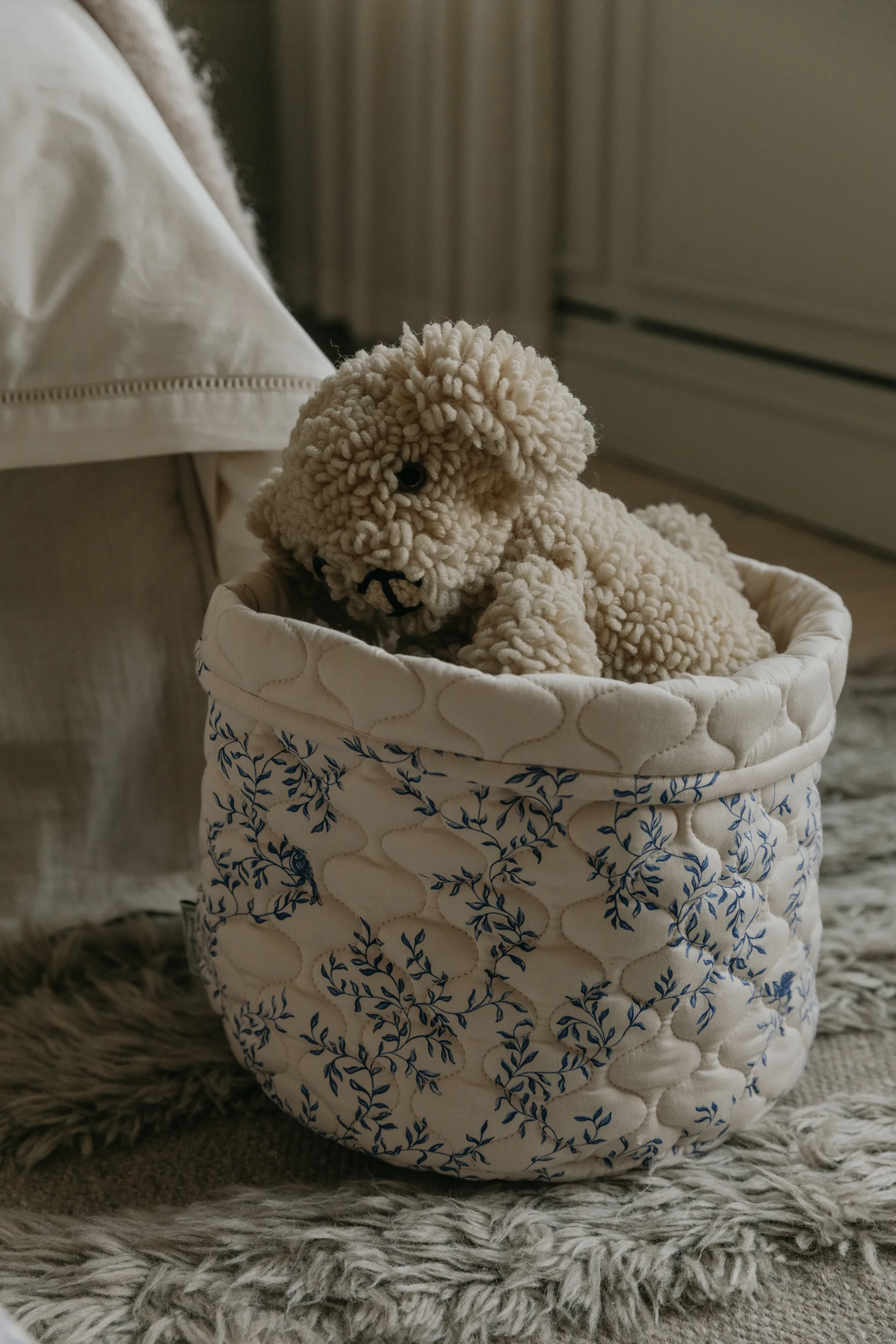 Panier matelassé Jardim Satin 2 pièces, 20xØ20 cm + 30xØ30 cm Garbo&Friends