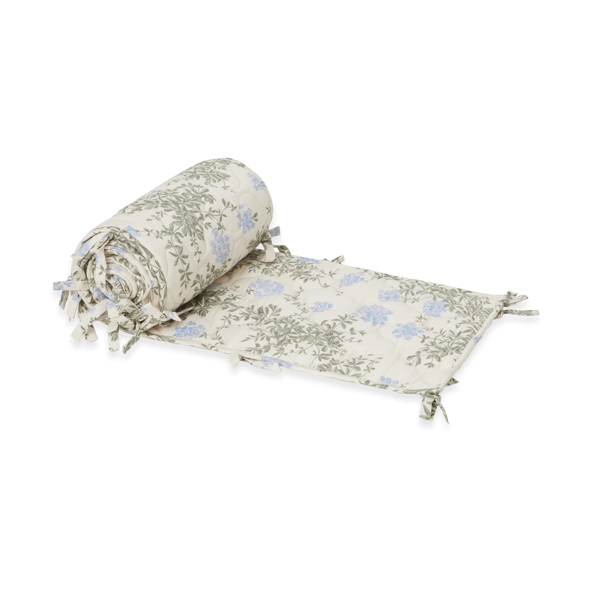 Pare-chocs de lit Plumbago matelassé en satin, 30x360 cm Garbo&Friends