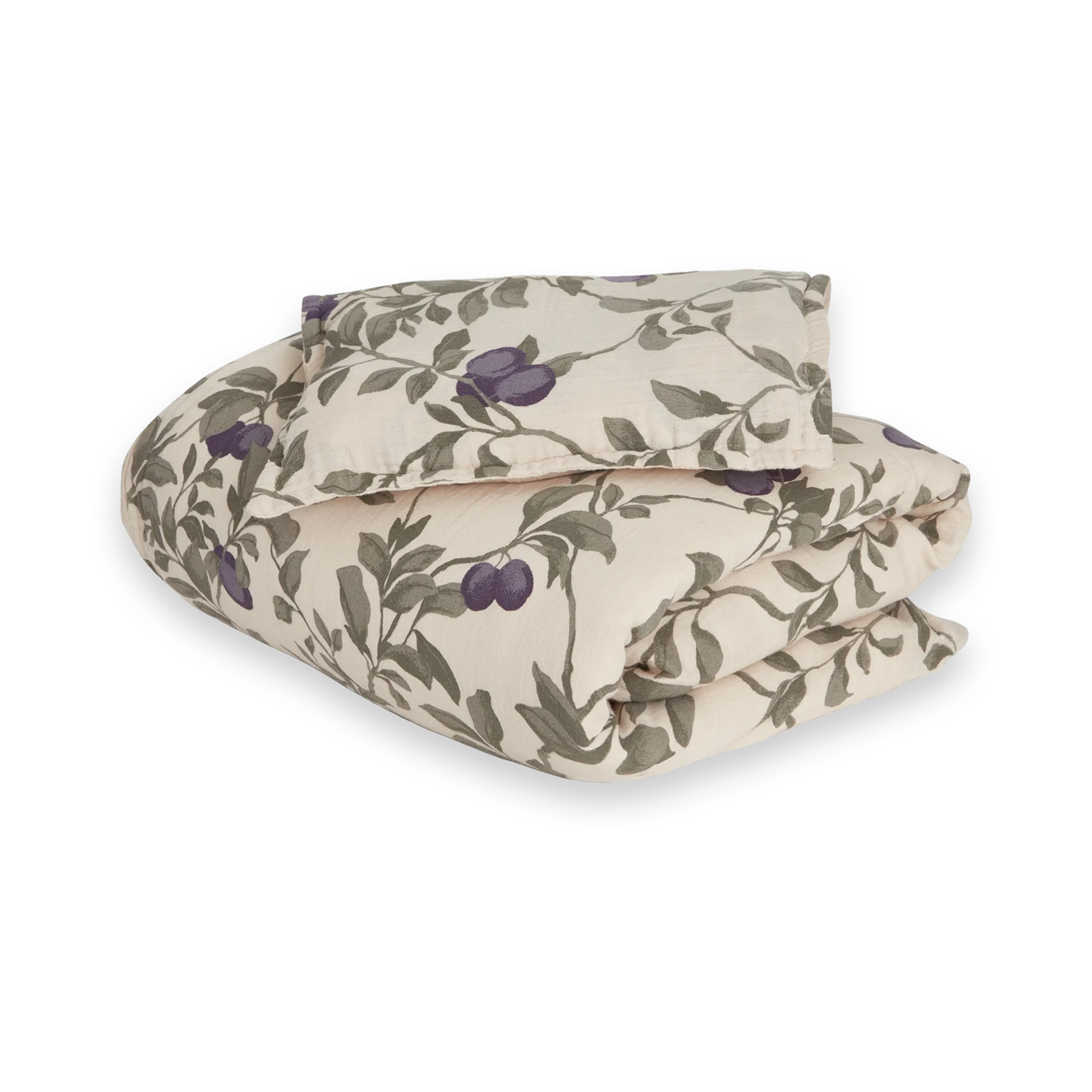 Parure de lit baby Plum en mousseline, 70x80 cm/28x35 cm Garbo&Friends
