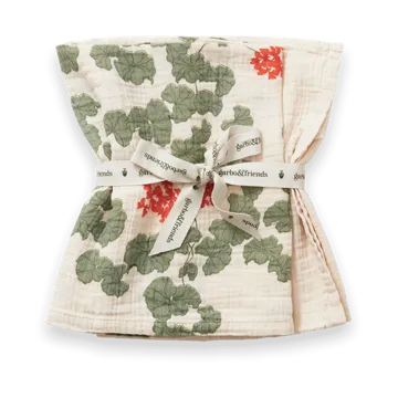 Petite couverture Pelargonium Muslin ,2 pièces - 60x60 cm - Garbo&Friends