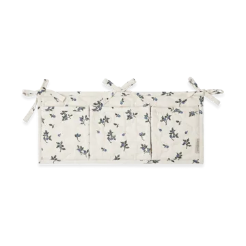 Poche de lit matelassée en satin Blueberry - 18x43 cm - Garbo&Friends