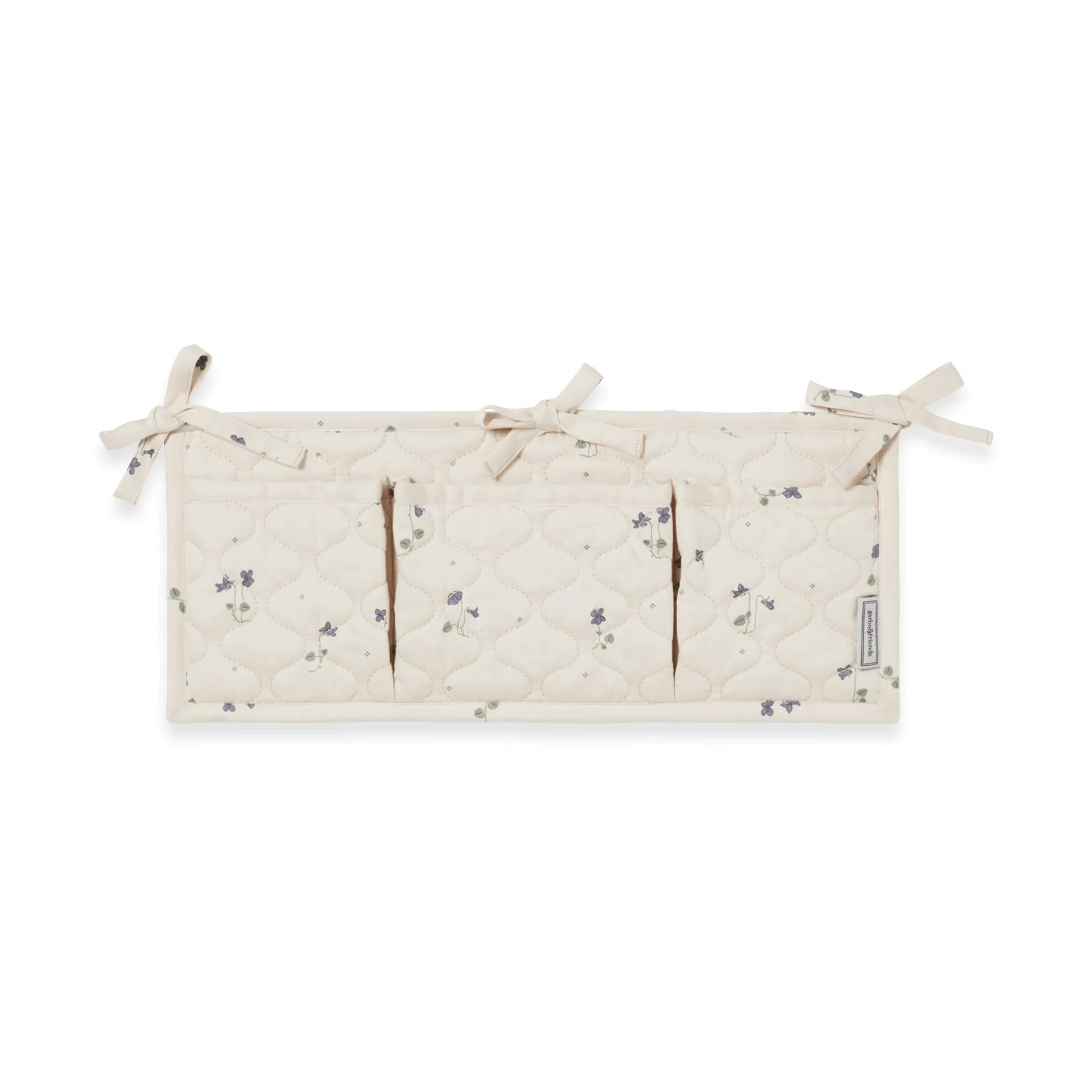 Poche de lit matelassée Viola Satin, 18x43 cm Garbo&Friends