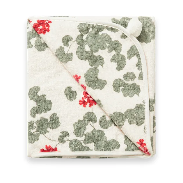 Serviette à capuche Pelargonium Terry, 80x80 cm Garbo&Friends
