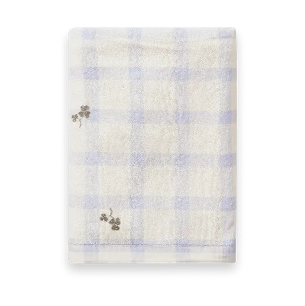 Serviette de bain Gingham Sorrel Blue Terry, 70x140 cm Garbo&Friends