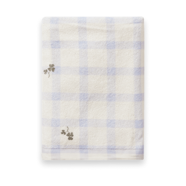 Garbo&Friends Serviette de bain Gingham Sorrel Blue Terry 70x140 cm