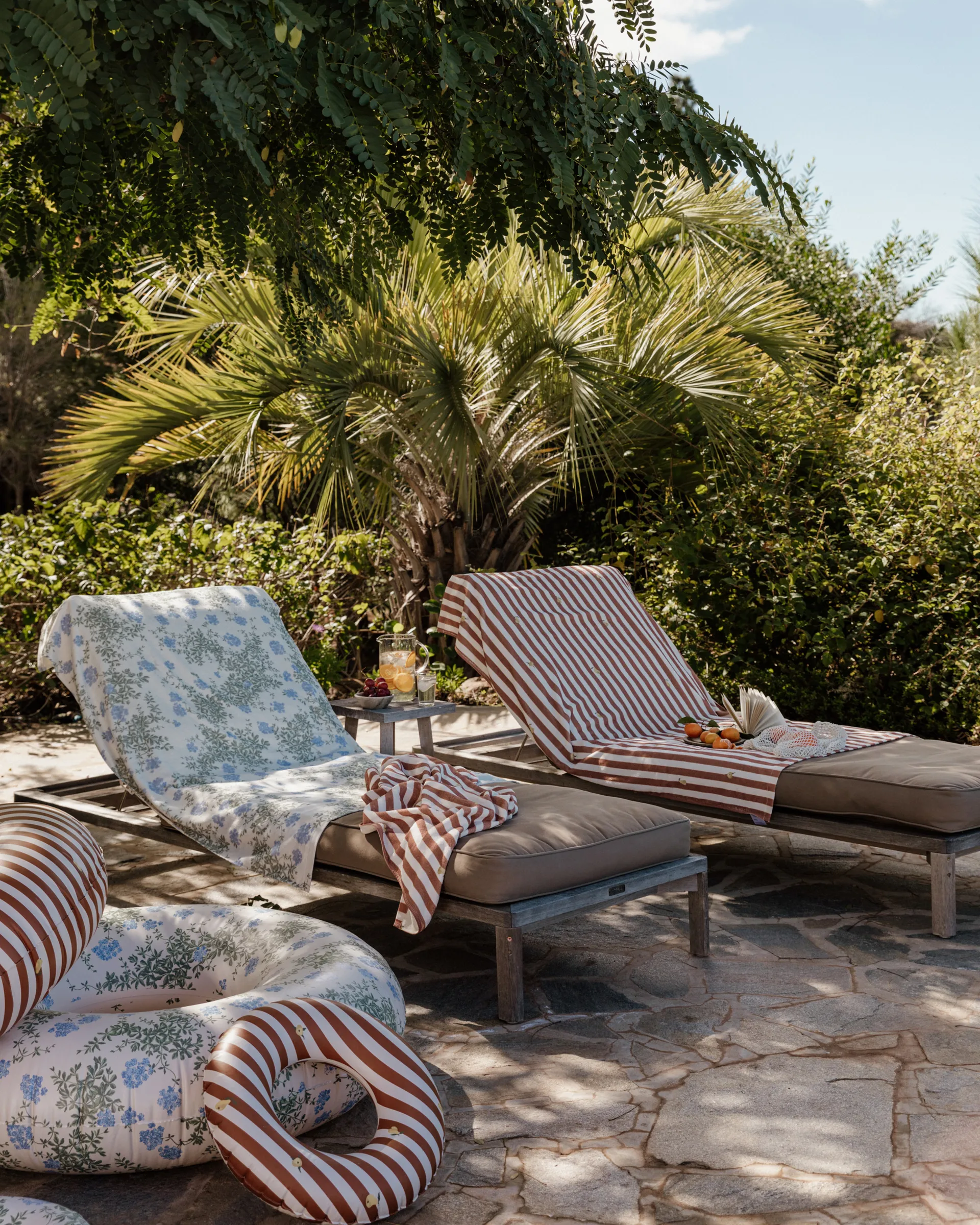 Serviette de bain Plumbago Terry, 100x150 cm Garbo&Friends