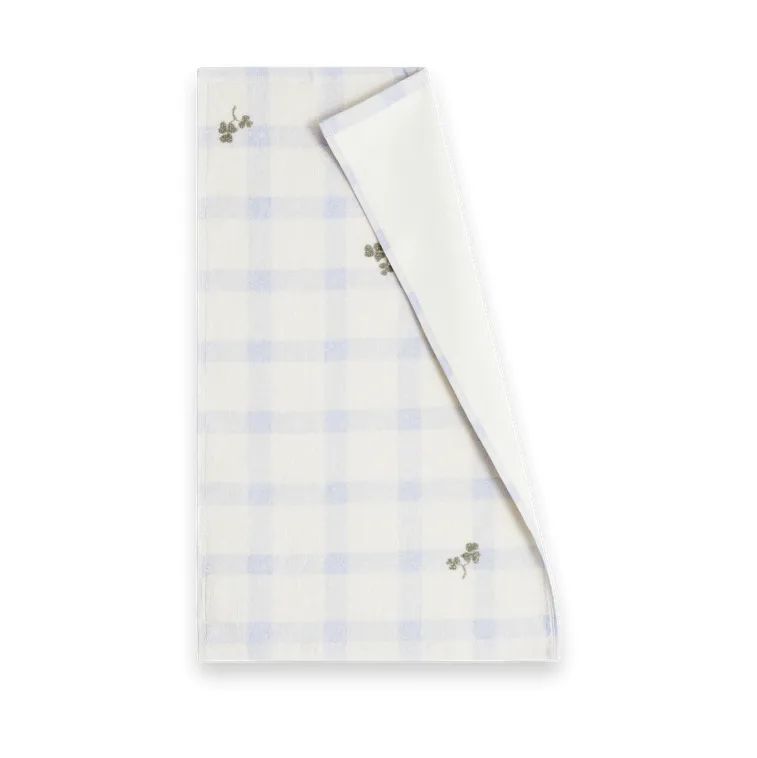 Serviette d'invité Gingham Sorrel Blue Terry, lot de 2, 30x50 cm Garbo&Friends