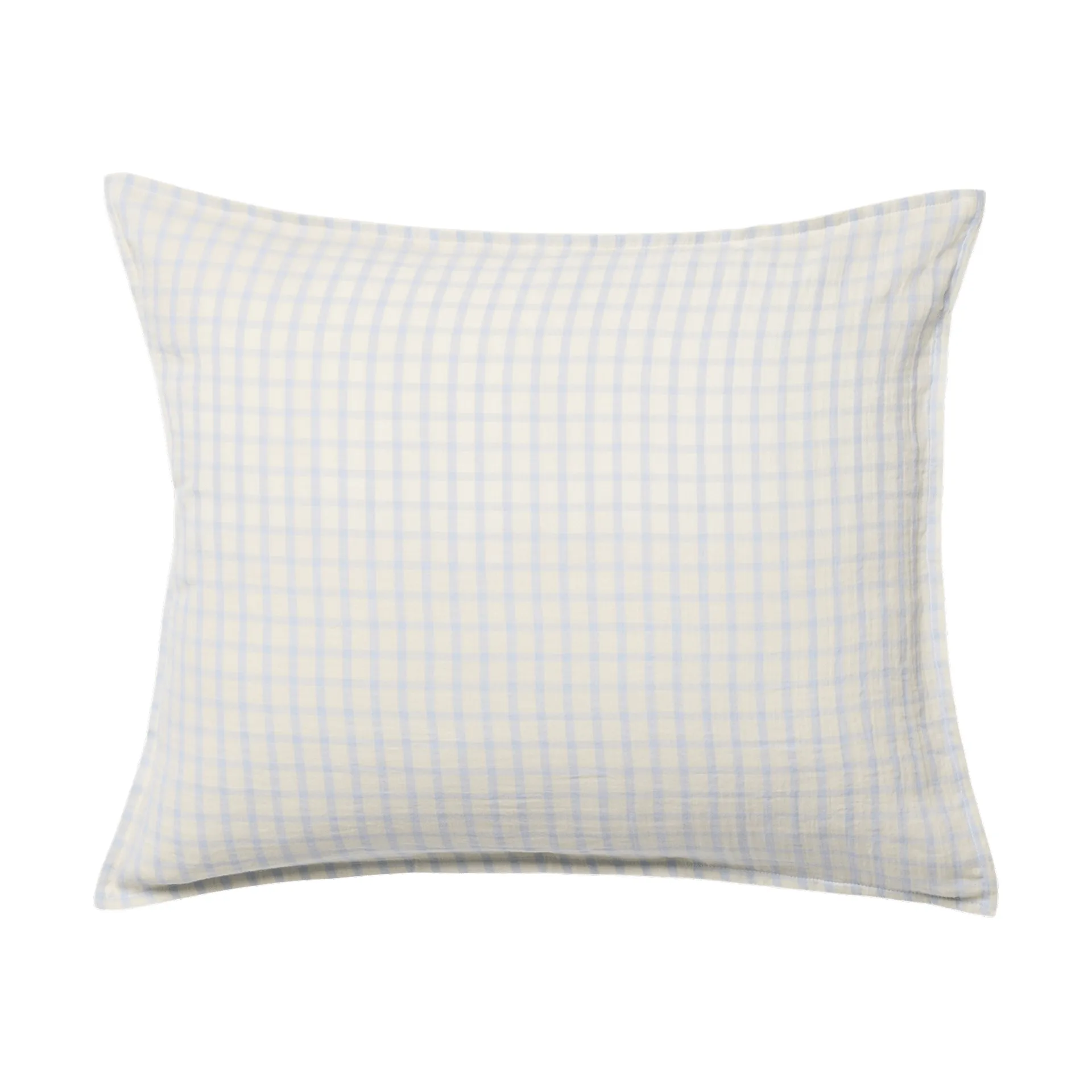 Taie d’oreiller en mousseline Gingham Sky Blue, Sky 50x60 cm Garbo&Friends