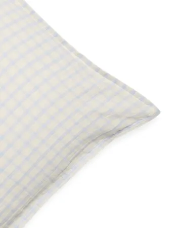 Taie d’oreiller en mousseline Gingham Sky Blue - Sky 50x60 cm - Garbo&Friends