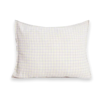 Taie d'oreiller Gingham Sky Blue Muslin - 50x60 cm - Garbo&Friends