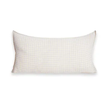 Taie d'oreiller Gingham Sky Blue Muslin - 50x90 cm - Garbo&Friends