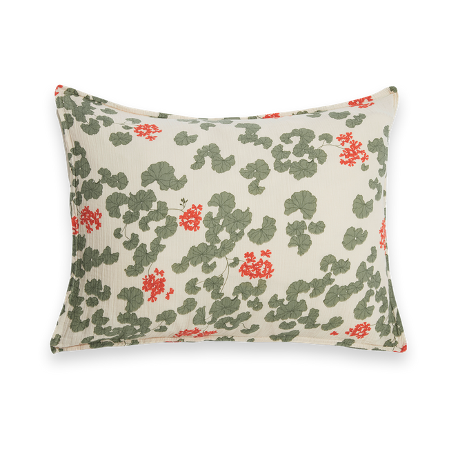 Garbo&Friends Taie d'oreiller Muslin Pelargonium 50x70 cm