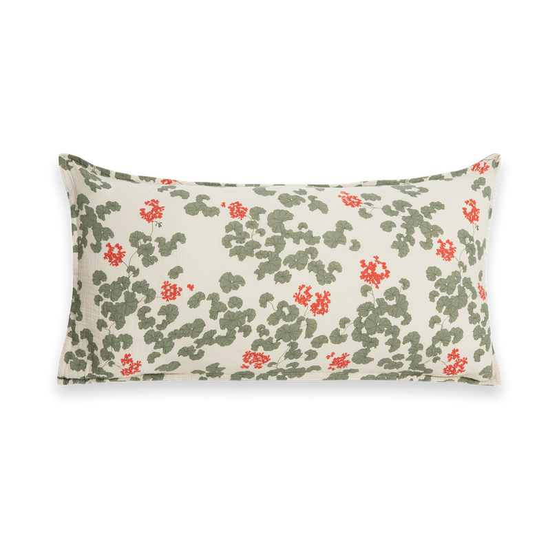 Garbo&Friends Taie d'oreiller Muslin Pelargonium 50x90 cm