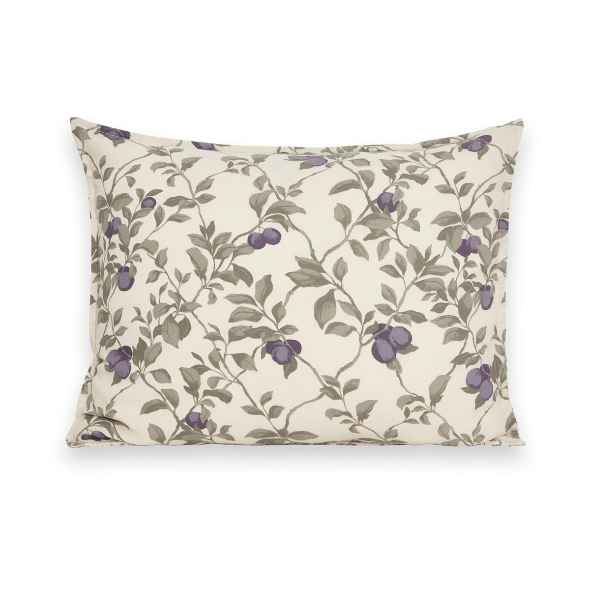 Garbo&Friends Taie d'oreiller Plum Muslin 50x60 cm | Design Scandinave | Taies d'oreiller | Beige