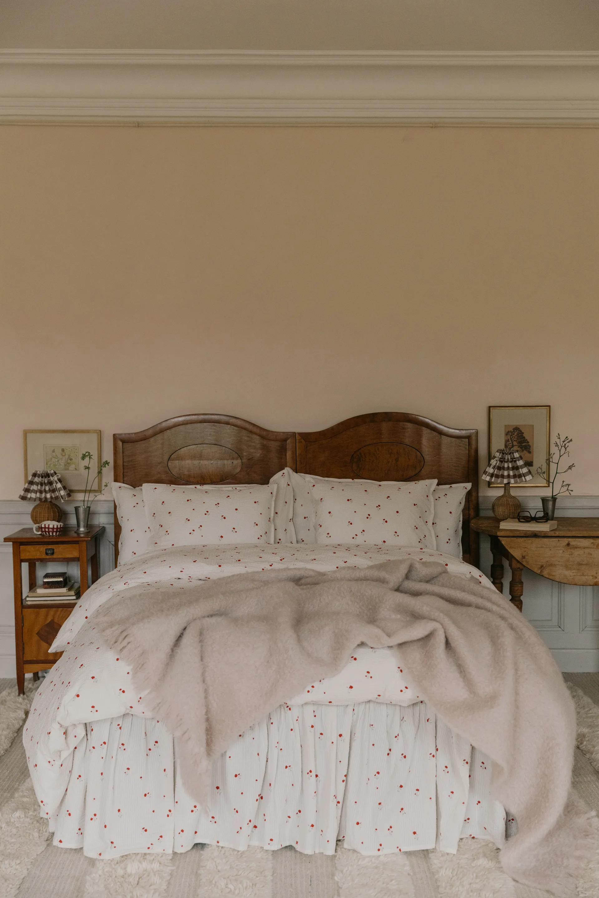 Volant de lit Poppy Seersucker, 120x200x45 cm Garbo&Friends